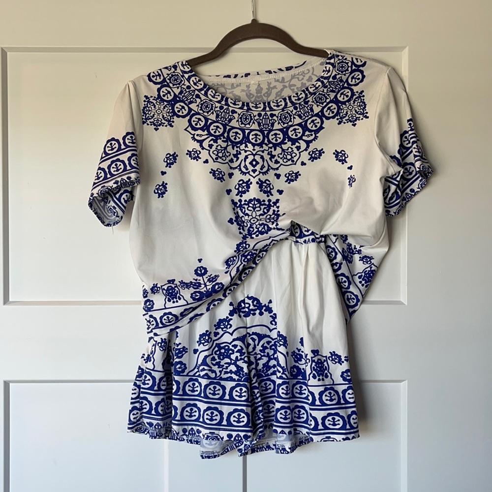 Crop Top and Shorts Set